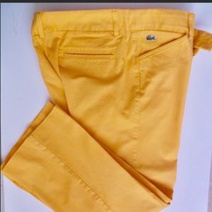 NWOT Lacoste Women’s Chino Capri Pants size 6 (38)